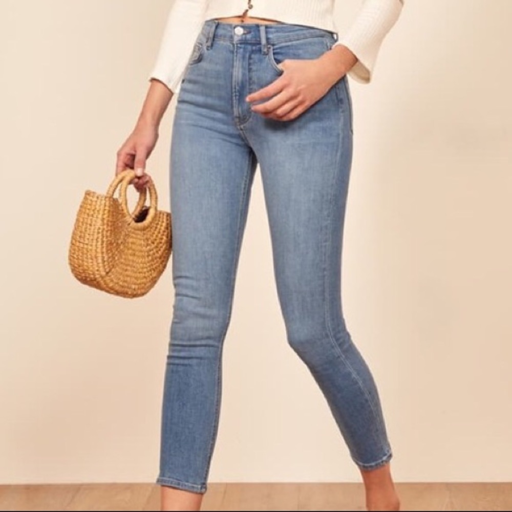 Reformation High & Skinny Crop Jean